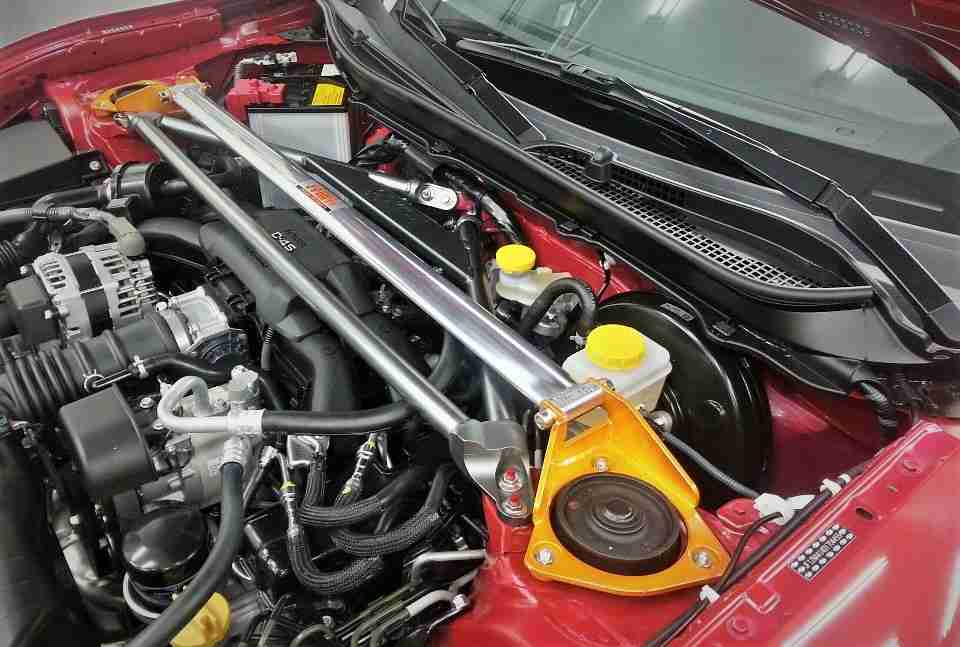 Toyota GT86/ Subaru BRZ Swave & Summit Front Upper Strut Brace ( Polished) (87088055) Jap